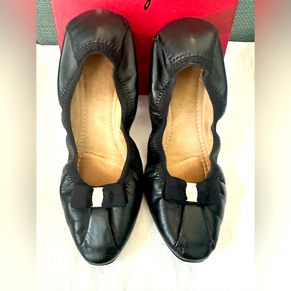 My Joy Ballet Flats in Black by Ferragamo